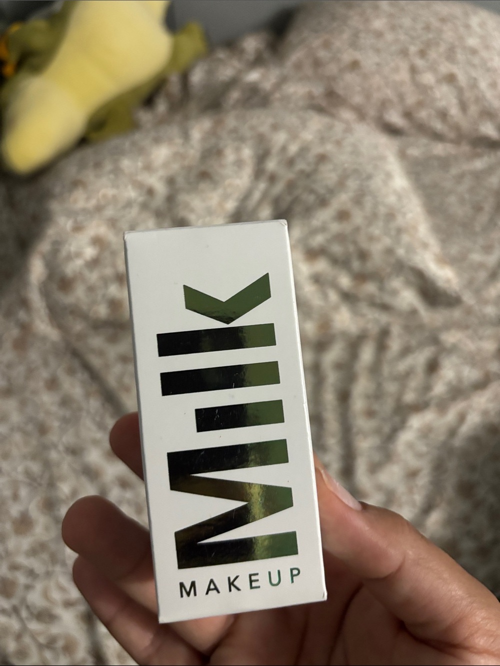 Milk Makeup White Box with Green Metallic Logo